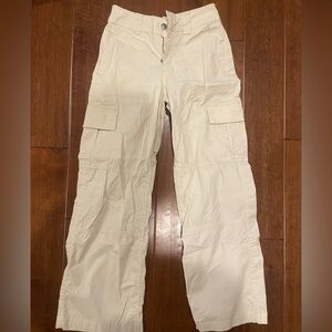 Hollister Cream Cargo Pants